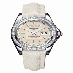 Breitling Galactic 41 Stainless Steel / Diamond / Sierra Silver / Sahara A49350LA.G699.237X