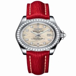 Breitling Galactic 32 Sleek Edition Stainless Steel / Diamond / Pearl Diamond / Sahara A7133053/A801/209X/A14BA.1