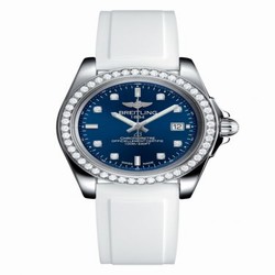 Breitling Galactic 32 Sleek Edition Stainless Steel / Diamond / Horizon Blue Diamond / Rubber A7133053/C966/164S/A14S.1