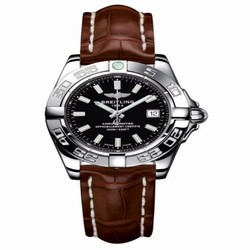 Breitling Galactic 32 Stainless Steel / Onyx Black / Croco A71356L2.BE76.778P