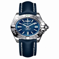 Breitling Galactic 32 Stainless Steel / Metallica Blue / Calf A71356L2.C811.116X