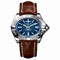 Breitling Galactic 32 Stainless Steel / Metallica Blue / Croco A71356L2.C811.778P