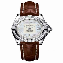 Breitling Galactic 32 Stainless Steel / Diamond / Pearl Diamond / Croco A71356LA.A708.778P