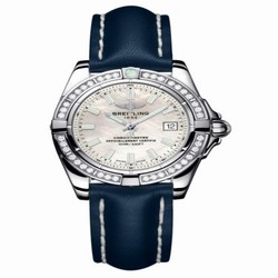 Breitling Galactic 32 Stainless Steel / Diamond / Pearl / Calf A71356LA.A787.116X