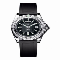 Breitling Galactic 32 Stainless Steel / Diamond / Trophy Black / Rubber A71356LA.BA10.133S