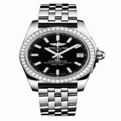 Breitling Galactic 36 Stainless Steel / Diamond / Trophy Black / Bracelet A7433053.BE08.376A