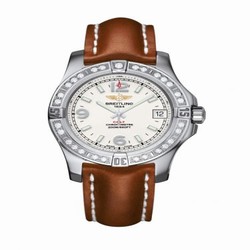 Breitling Colt 36 Diamond / Stratus Silver / Calf A7438953.G803.412X