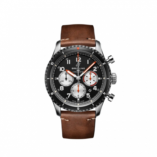 Breitling Aviator 8 B01 Chronograph 43 Stainless Steel / Mosquito / Calf / Folding AB01194A1B1X2