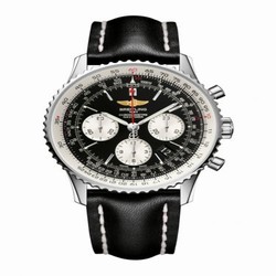 Breitling Navitimer 01 43 Stainless Steel / Black / Calf / Pin AB012012/BB01/435X/A20BA.1