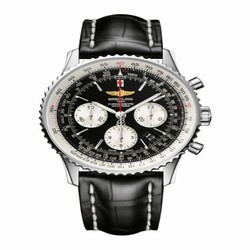 Breitling Navitimer 01 43 Stainless Steel / Black / Alligator / Pin AB012012/BB01/743P/A20BA.1