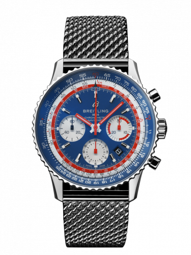 Breitling Navitimer 1 B01 Chronograph 43 Stainless Steel / Airline Editions Pan Am / Mesh AB01212B1C1A1