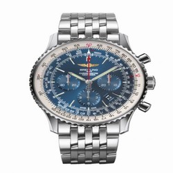Breitling Navitimer 01 46 Stainless Steel / Aurora Blue / Bracelet AB012721.C889.443A