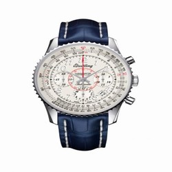 Breitling Montbrillant 01 Stainless Steel / Mercury Silver / Croco AB013012|G735|718P