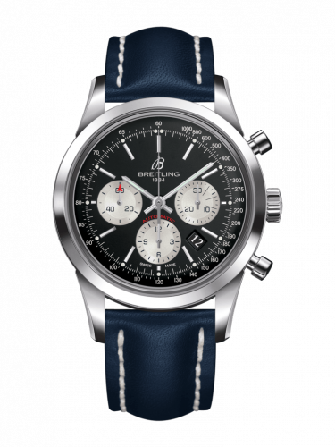Breitling Transocean Chronograph Stainless Steel / Reverse Panda / Calf / Pin AB015212/BF26/105X/A20BA.1