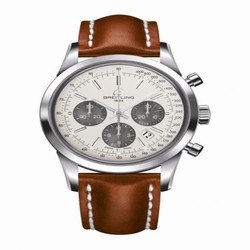 Breitling Transocean Chronograph Stainless Steel / Panda / Calf / Pin AB015212/G724/433X/A20BA.1