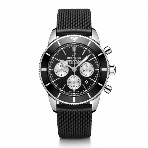 Breitling Superocean Heritage II B01 Chronograph 44 Stainless Steel / Black / Rubber / Folding AB0162121B1S1