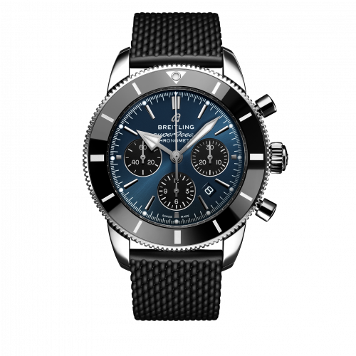Breitling Superocean Heritage II B01 Chronograph 44 Stainless Steel / Blue / Rubber / Folding AB0162121C1S1