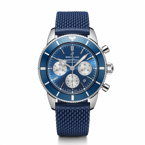 Breitling Superocean Heritage II B01 Chronograph 44 Stainless Steel / Blue / Rubber / Folding AB0162161C1S1