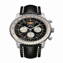 Breitling Navitimer GMT Stainless Steel / Black / Calf / Pin AB0441211B1X1