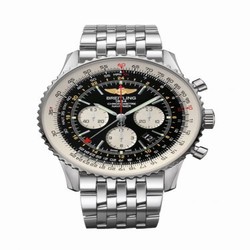 Breitling Navitimer GMT Stainless Steel / Black / Bracelet AB044121/BD24/443A
