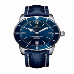 Breitling Superocean Heritage II 42 Stainless Steel / Blue / Blue / Croco / Pin AB201016/C960/731P/A20BA.1