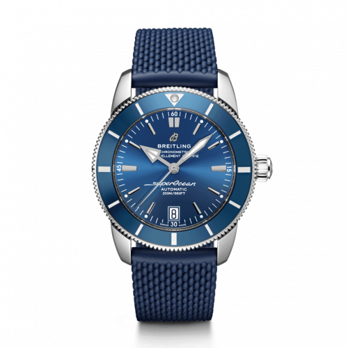 Breitling Superocean Heritage II 42 Stainless Steel / Blue / Blue / Rubber / Folding AB2010161C1S1