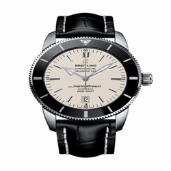 Breitling Superocean Heritage II 46 Stainless Steel / Black / Silver / Croco / Pin AB202012/G828/760P/A20BA.1