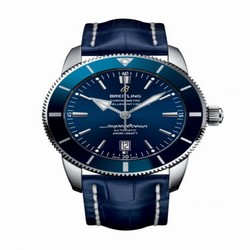 Breitling Superocean Heritage II 46 Stainless Steel / Blue / Blue / Croco / Pin AB202016/C961/746P/A20D.1