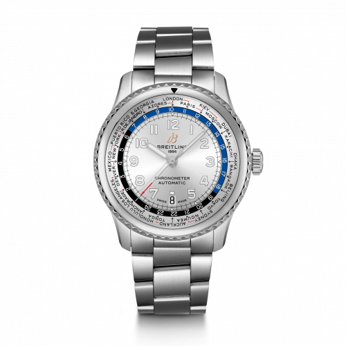 Breitling Navitimer 8 B35 Automatic Unitime 43 Stainless Steel / Silver / Bracelet AB3521U01G1A1