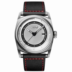 CODE41 Anomaly-02 Stainless Steel / Silver AN02-IN-SIL-ST-LEA-COU-SP