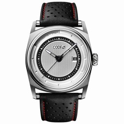 CODE41 Anomaly-02 Stainless Steel / Silver AN02-IN-SIL-ST-LEA-PER-COU-SP