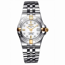 Breitling Galactic 30 Two Tone White / Diamond / Bracelet B71340L2.A714.368A