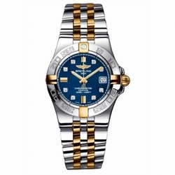 Breitling Galactic 30 Two Tone Blue / Diamond / Two Tone Bracelet B71340L2.C815.368D