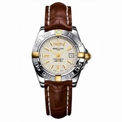Breitling Galactic 32 Two Tone Silver / Alligator B71356L2.G703.778P