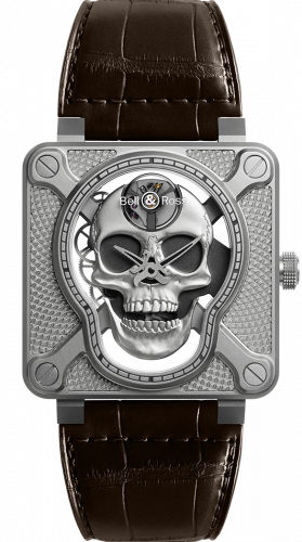 Bell & Ross BR-01 Laughing Skull BR01-SKULL-SK-ST