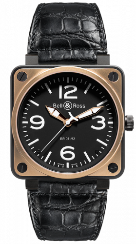 Bell & Ross BR 01 92 Pink Gold & Carbon BR0192-BICOLOR