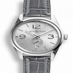 Bell & Ross BR 123 Officer Silver BRG123WHSTSCR