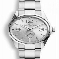Bell & Ross BR 123 Officer Silver BRG123WHSTSST