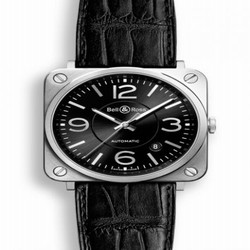 Bell & Ross BR S Officer Black BRS92BLST