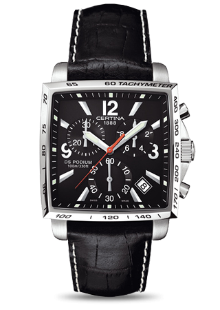 Certina DS Podium Square Chronograph Black C0015171605700