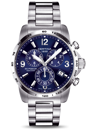 Certina DS Podium Big Size Chrono Blue C0016171104700