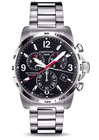 Certina DS Podium Big Size Chrono Black Bracelet C001.617.11.057.00