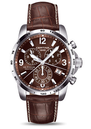 Certina DS Podium Big Size Chrono Brown C0016171629700