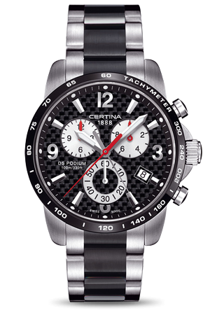 Certina DS Podium Big Size Chrono PVD Carbon C0016172220700