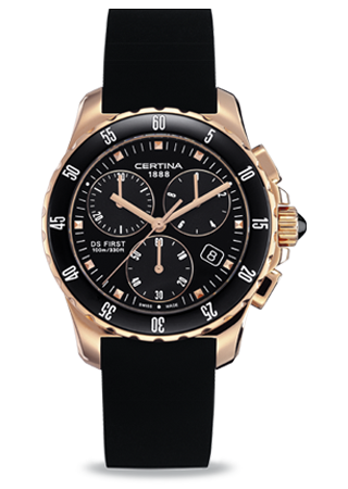 Certina DS First Lady Ceramic Chrono Rose C0142173705100