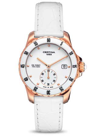 Certina DS First Lady Ceramic Rose C0142353601100