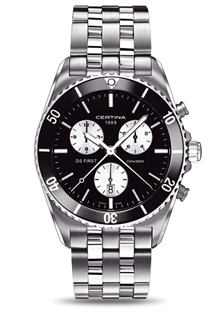 Certina DS First Ceramic Chronograph Inverted Panda C0144171105101