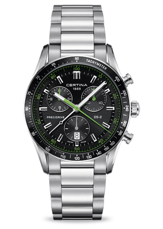 Certina DS 2 Chrono 1/100 Sec PreciDrive Green C0244471105102