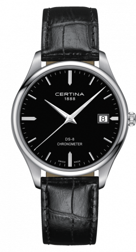 Certina DS-8 Chronometer Stainless Steel / Black / Strap C033.451.16.051.00