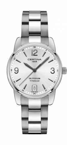 Certina DS Podium 33 Titanium / Silver / Bracelet C034.210.44.037.00
